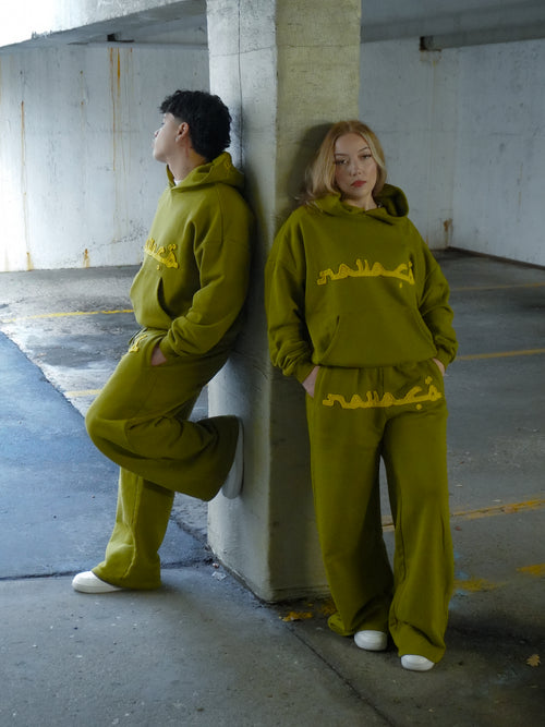 Olive x Saffron Patch Pull Over